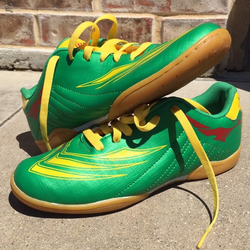 Thai Indoor Soccer Shoes Rubber EVA Neon Green 6.5